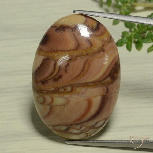 22.47ct 天然 マルチカラー 碧玉, 楕円形, オペーク