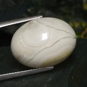 16.10カラットの天然マルチカラー碧玉、オーバルカット、オペーク