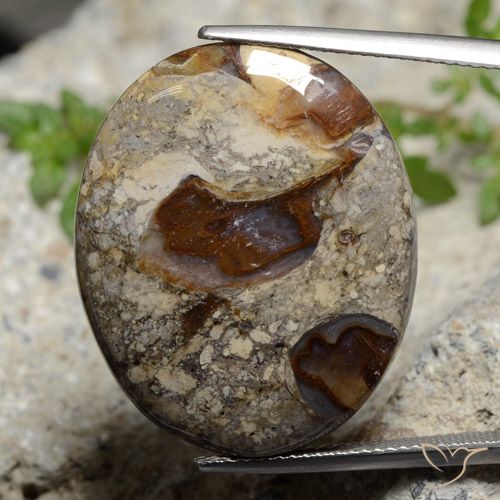 29.47ct 天然 マルチカラー 碧玉, 楕円形, オペーク
