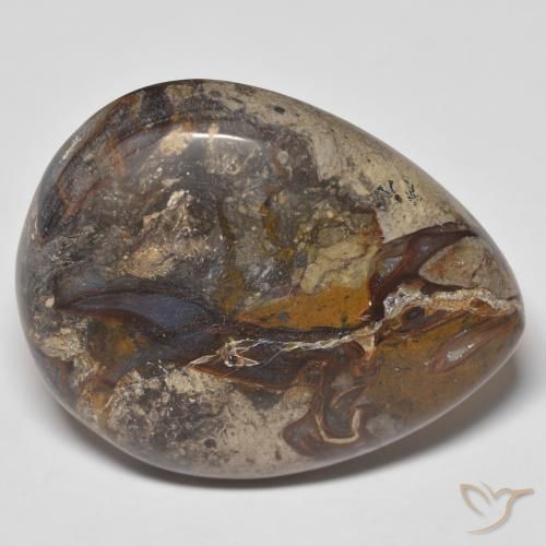 35.91ct 天然 マルチカラー 碧玉, 洋梨の形, オペーク
