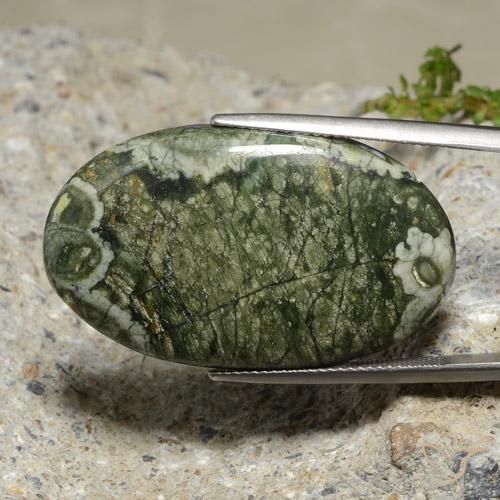 29.99ct 天然 マルチカラー 碧玉, 楕円形, オペーク