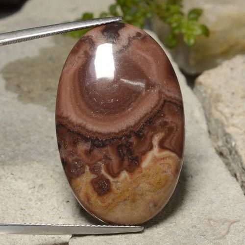 26.25ct 天然 マルチカラー 碧玉, 楕円形, オペーク