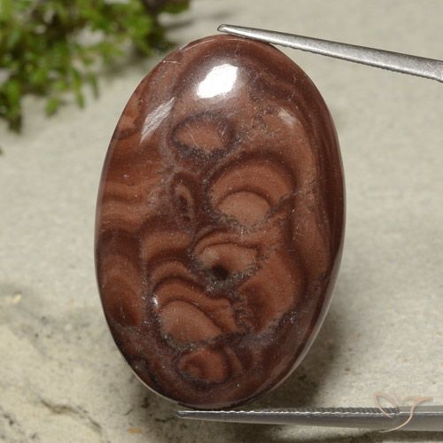 26.85ct 天然 マルチカラー 碧玉, 楕円形, オペーク