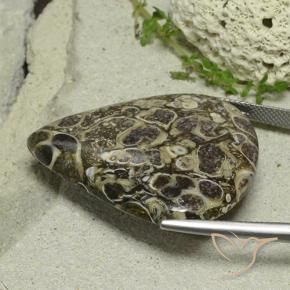 46.19カラットの天然マルチカラー碧玉、洋梨の形、オペーク
