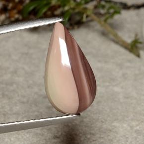 2.81カラットの天然マルチカラージャスパー（15.8×8.7 mm・洋梨の形）