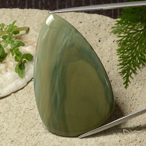 42.95ct 天然 マルチカラー 碧玉, 洋梨の形, オペーク