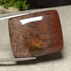 47.50カラットの天然マルチカラージャスパー（29.9×24.4 mm・バゲット）