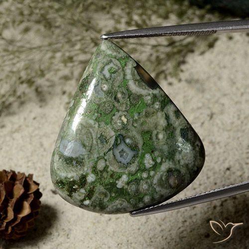27.09ct 天然 マルチカラー 碧玉, 洋梨の形, オペーク
