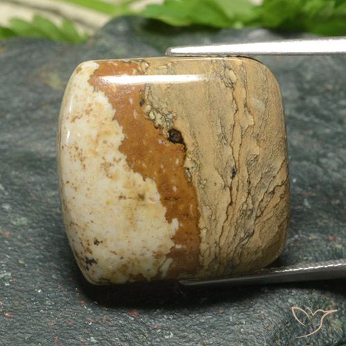 20.36ct 天然 マルチカラー 碧玉, クッション, オペーク