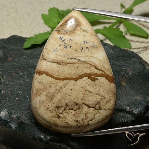 80.06ct 天然 マルチカラー 碧玉, 洋梨の形, オペーク