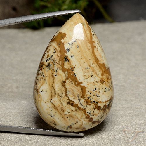 53.23ct 天然 マルチカラー 碧玉, 洋梨の形, オペーク