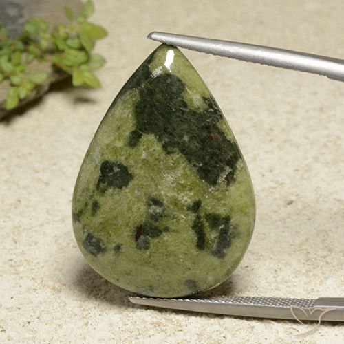 25.25ct 天然 マルチカラー 碧玉, 洋梨の形, オペーク