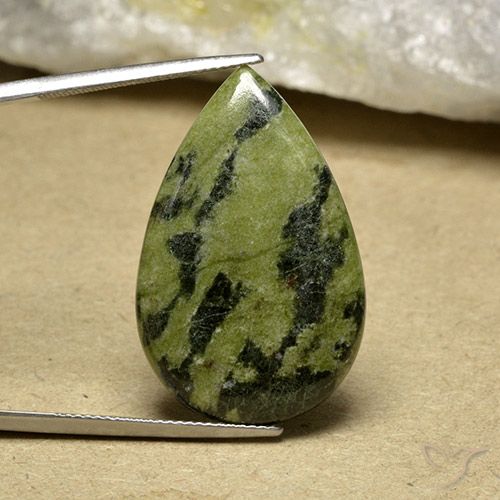 22.20ct 天然 マルチカラー 碧玉, 洋梨の形, オペーク