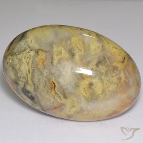 59.96ct 天然 マルチカラー 碧玉, 楕円形, オペーク