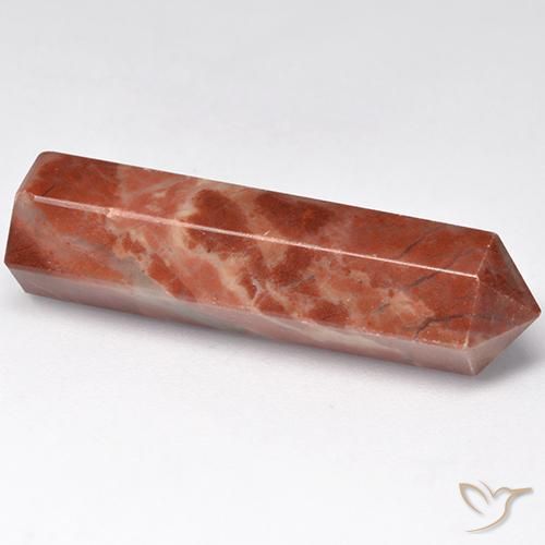 19.86カラットの天然マルチカラー碧玉、ファンシーシェイプ、オペーク