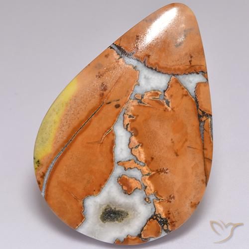 38.11ct 天然 マルチカラー 碧玉, 洋梨の形, オペーク