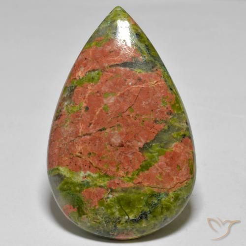41.42ct 天然 マルチカラー 碧玉, 洋梨の形, オペーク