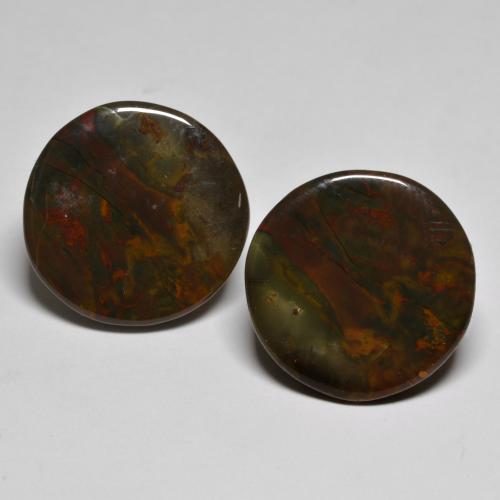 自然派の商品を探す 21.11ct マルチカラー 碧玉 宝石, ラウンドカット, インドネシア からGemSelectで. 在庫あり、世界各国へ発送!