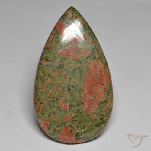 40.05ct 天然 マルチカラー 碧玉, 洋梨の形, オペーク