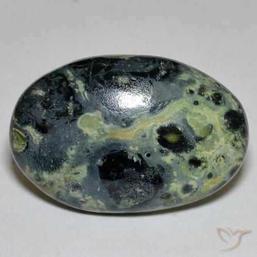 24.78ct 天然 マルチカラー 碧玉, 楕円形, オペーク