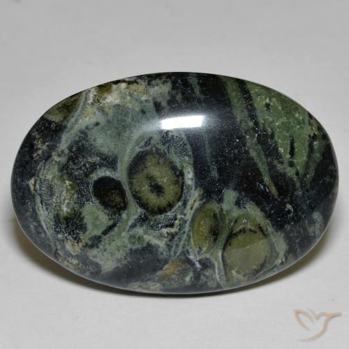 29.96ct 天然 マルチカラー 碧玉, 楕円形, オペーク