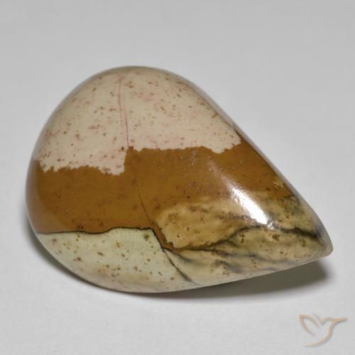 25.66ct 天然 マルチカラー 碧玉, 洋梨の形, オペーク
