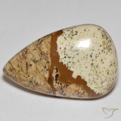 24.18ct 天然 マルチカラー 碧玉, 洋梨の形, オペーク