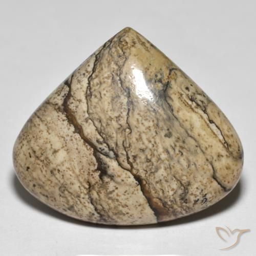 32.69ct 天然 マルチカラー 碧玉, 洋梨の形, オペーク