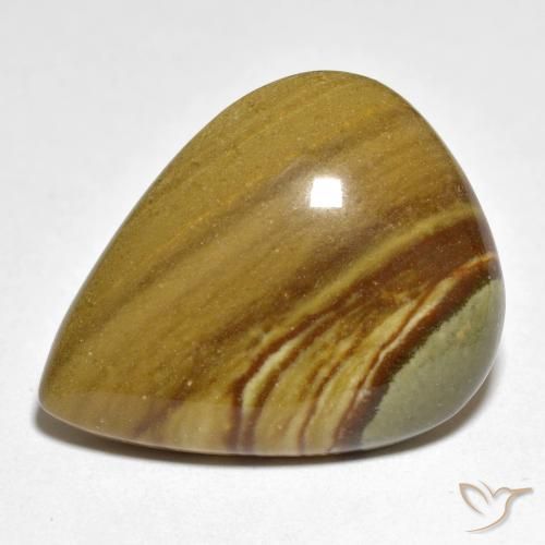 16.74ct 天然 マルチカラー 碧玉, 洋梨の形, オペーク