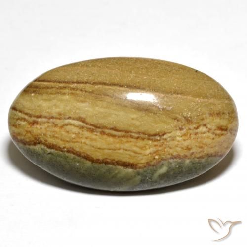23.80ct 天然 マルチカラー 碧玉, 楕円形, オペーク
