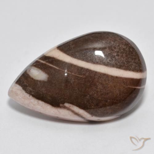 17.02ct 天然 マルチカラー 碧玉, 洋梨の形, オペーク