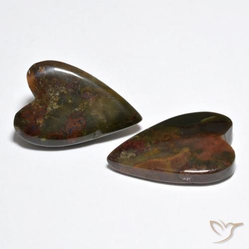 Shop natural 16.85ct マルチカラー 碧玉 gems, 心臓, from インドネシア at GemSelect. In stock, global shipping!