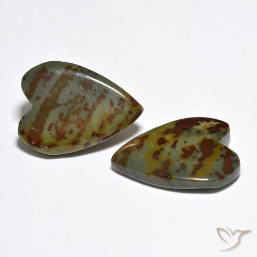 Shop natural 15.28ct マルチカラー 碧玉 gems, 心臓, from インドネシア at GemSelect. In stock, global shipping!