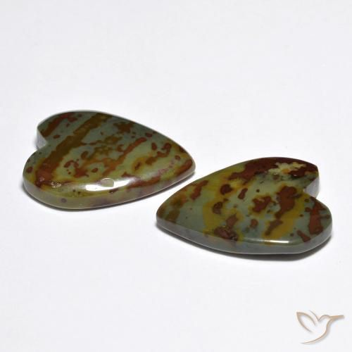 Shop natural 15.28ct マルチカラー 碧玉 gems, 心臓, from インドネシア at GemSelect. In stock, global shipping!