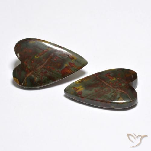 Shop natural 12.37ct マルチカラー 碧玉 gems, 心臓, from インドネシア at GemSelect. In stock, global shipping!