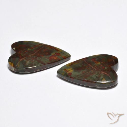 Shop natural 12.37ct マルチカラー 碧玉 gems, 心臓, from インドネシア at GemSelect. In stock, global shipping!