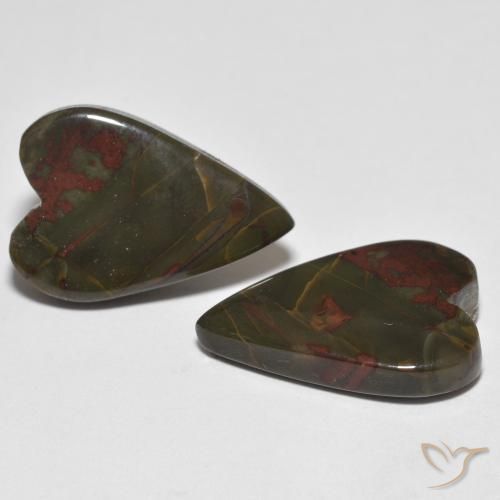Shop natural 16.73ct マルチカラー 碧玉 gems, 心臓, from インドネシア at GemSelect. In stock, global shipping!