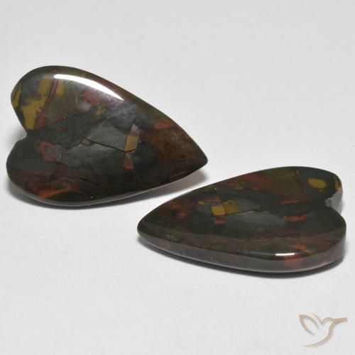 Shop natural 17.18ct マルチカラー 碧玉 gems, 心臓, from インドネシア at GemSelect. In stock, global shipping!