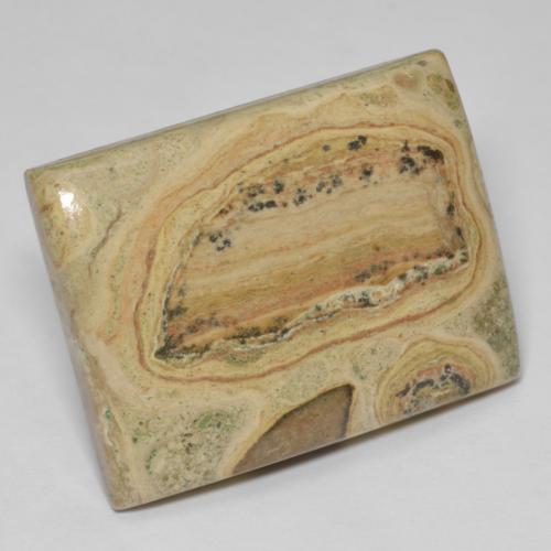 38.51カラットの天然マルチカラー碧玉、バゲット、オペーク