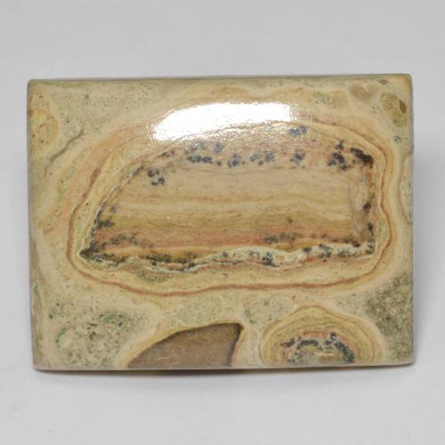 38.51カラットの天然マルチカラー碧玉、バゲット、オペーク