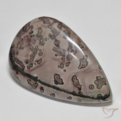 37.38ct 天然 マルチカラー 碧玉, 洋梨の形, オペーク