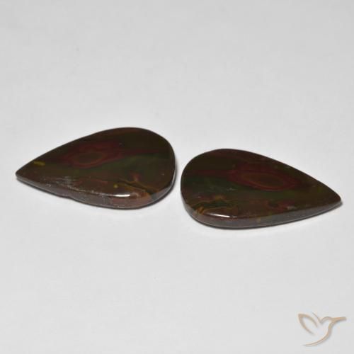 Shop natural 15.42ct マルチカラー 碧玉 gems, 洋梨の形, from インドネシア at GemSelect. In stock, global shipping!
