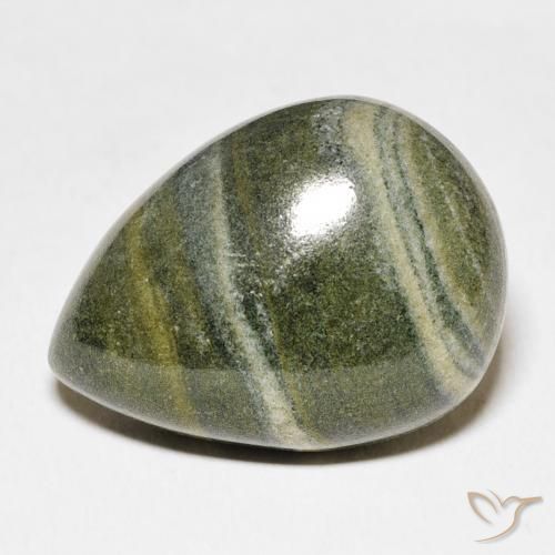 27.03ct 天然 マルチカラー 碧玉, 洋梨の形, オペーク