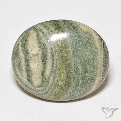 30.96ct 天然 マルチカラー 碧玉, 楕円形, オペーク