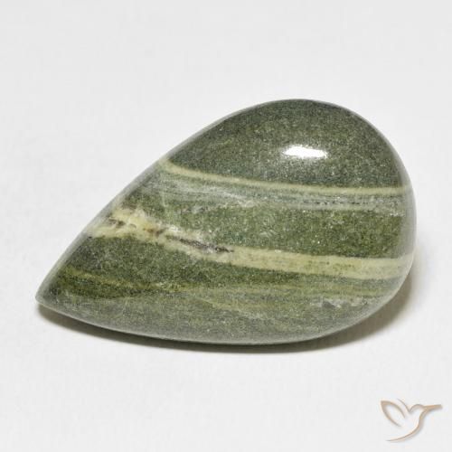 36.65ct 天然 マルチカラー 碧玉, 洋梨の形, オペーク
