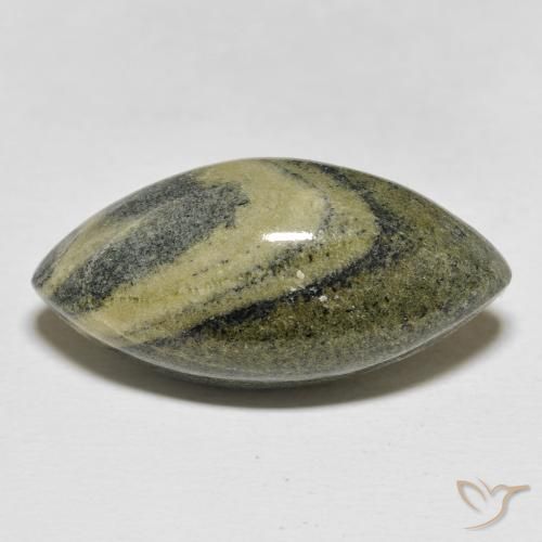 25.12ct 天然 マルチカラー 碧玉, マーキーズ, オペーク