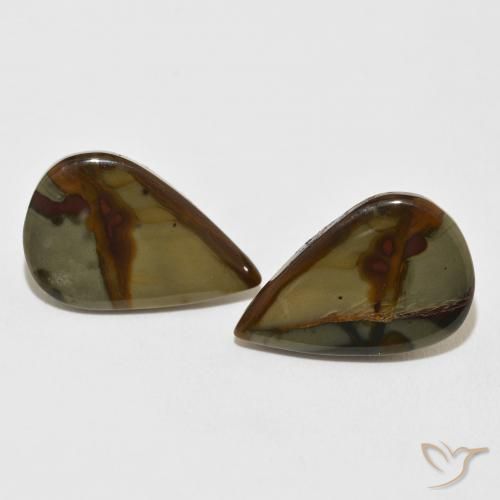 Shop natural 14.53ct マルチカラー 碧玉 gems, 洋梨の形, from インドネシア at GemSelect. In stock, global shipping!