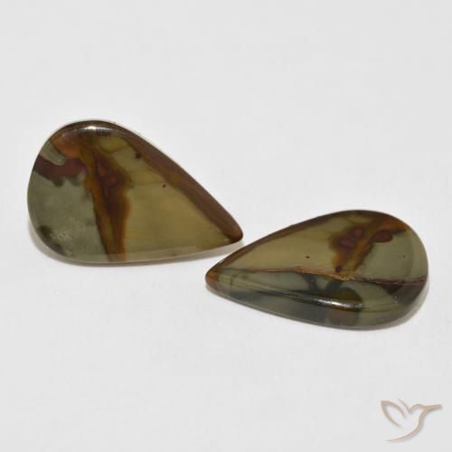 Shop natural 14.53ct マルチカラー 碧玉 gems, 洋梨の形, from インドネシア at GemSelect. In stock, global shipping!