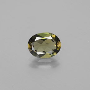 1.60カラットの天然ディープグリーンコルネルピン（8.7×6.8 mm・オーバルカット）