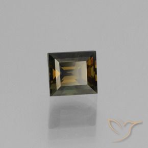 1.09カラットの天然チョコレートブラウンコーネルピン、バゲット、VVS